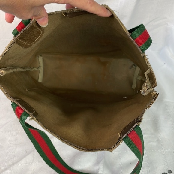 Vintage Gucci Supreme GG Monogram Sherry Line Tote Bag Designer - Picture 16 of 17